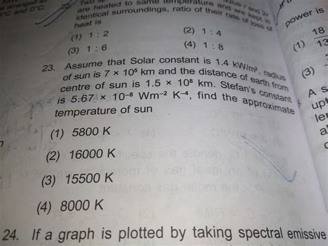 assume that the solar constant is