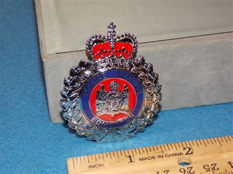 EDMONTON POLICE SERVICE Metal Badge 1 7/8 by 2 1/2 Double | Etsy