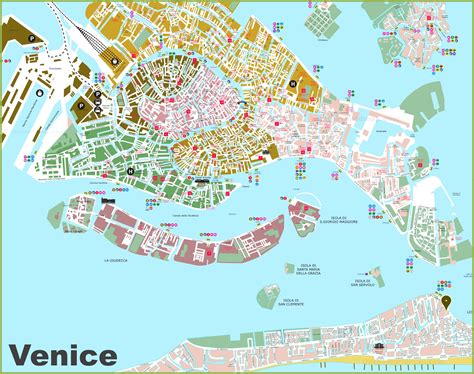 Venice Printable Tourist Map Printable Maps | sexiezpix Web Porn