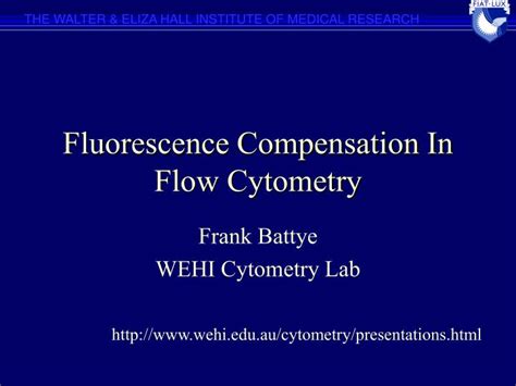 PPT - Fluorescence Compensation In Flow Cytometry PowerPoint ...