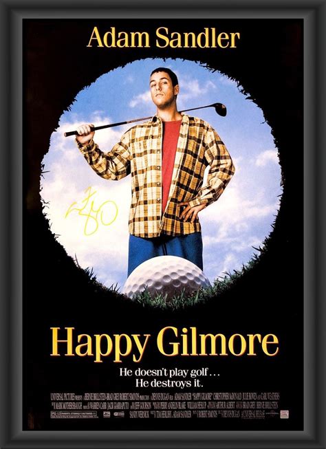 Signed Happy Gilmore Movie Poster