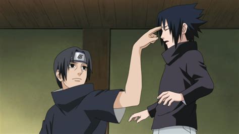 Image - Itachi pokes Sasuke.png - Narutopedia, the Naruto Encyclopedia Wiki