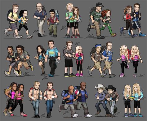 THE AMAZING RACE Racers | Amazing race, Pixel art, Racing