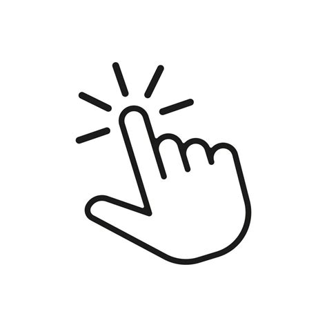 Hand click icon symbol 4956057 Vector Art at Vecteezy