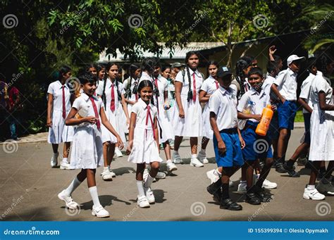 School Uniform. Beautiful School Children Active and Happy. Sri Lanka ...