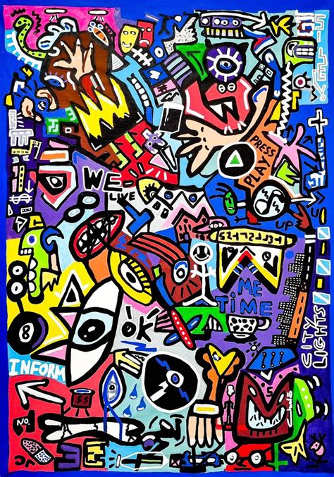 Modern Street Art Original Graffiti Art Unique Abstract Wall Paintings ...