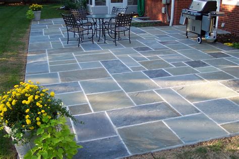 pinterest stone patio | Lovely tile patio | yard-HELP!! Bluestone Patio ...