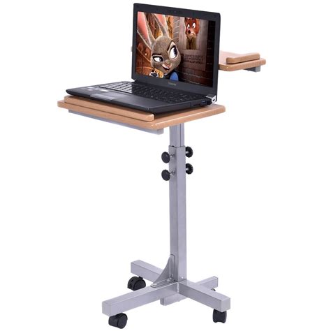 Adjustable Portable Rolling Laptop Stand