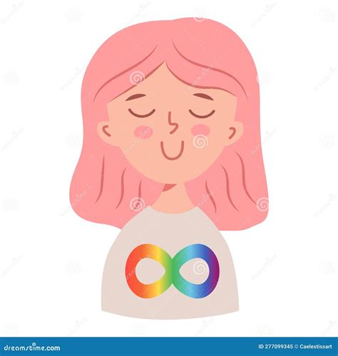 Neurodiversity Symbol. Rainbow Infinity Loop. Cartoon Vector ...