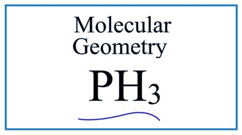 PH3 Molecular Geometry / Shape and Bond Angles (Note: actual bond angle ...