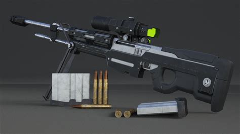 Halo Reach Sniper Rifle 3d Model 3d Cad Browser | Images and Photos finder