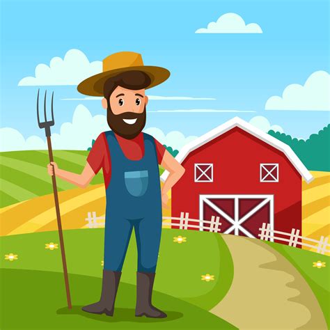 Farmer Vector Art, Icons, and Graphics for Free Download