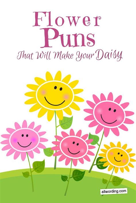 This List of Flower Puns Will Make Your Daisy | Flower puns, Thank you ...