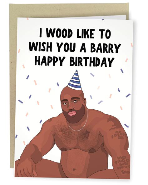 Buy Sleazy Greetings Funny Birthday Card Meme For Him Or Her | Barry ...