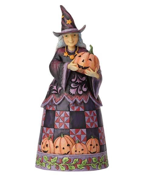 Enesco Halloween Witch with Pumpkin - Multi | Witch figurines, Jim ...