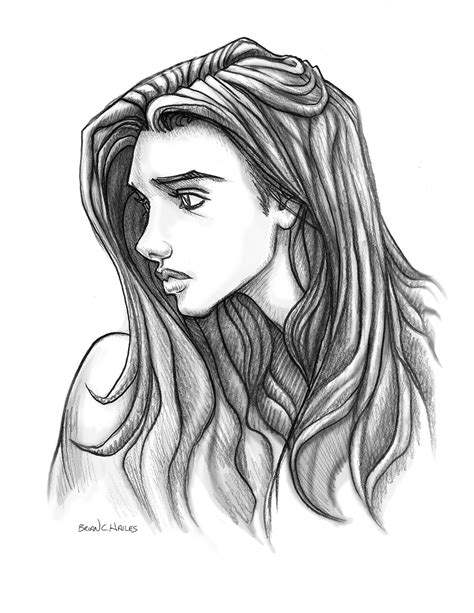 ArtStation - Female Face Cartoon Style - Profile