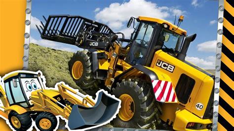 JCB Diggers On The Farm | Tractors, Diggers, Dump Trucks for Children ...