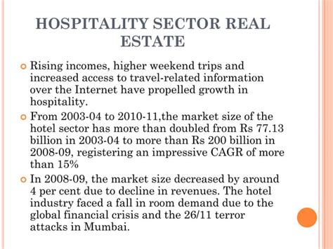 Industry analysis of the real estate sector