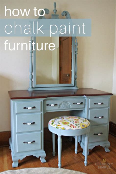 How To Chalk Paint Furniture - Cleverly Simple