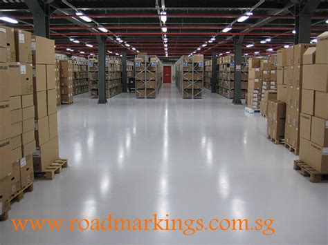 Warehouse floor painting | Singapore Specialized Engineering Pte ltd