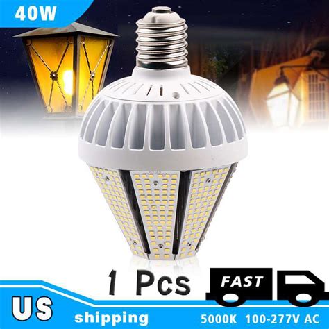 LED Corn Cob Light Bulbs 40W 5000K 4,800LM with 100-277VAC for Garden ...