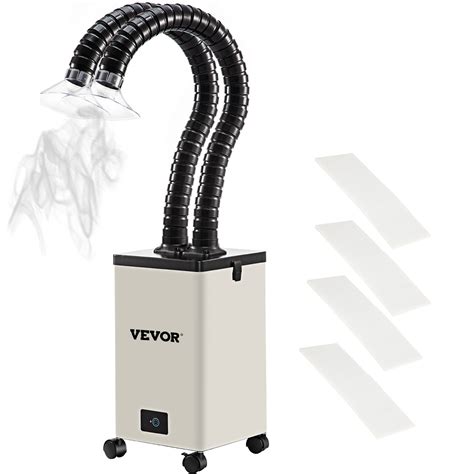 VEVOR Solder Fume Extractor, 150W 106 CFM Smoke Absorber, 3-Stage ...