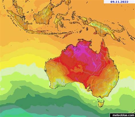 Weather maps - Oceania - meteoblue