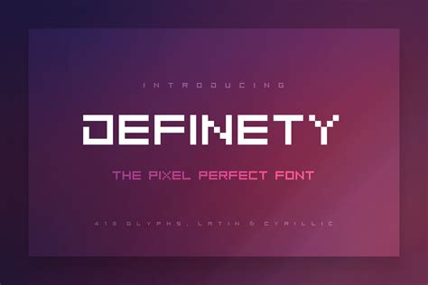 Definety: The Pixel Perfect Font | Creative Market