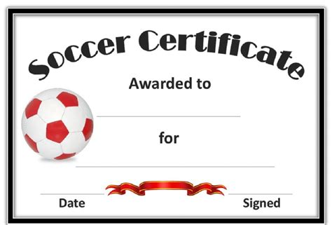 Soccer Award Certificates Template | Soccer awards, Soccer, Awards ...