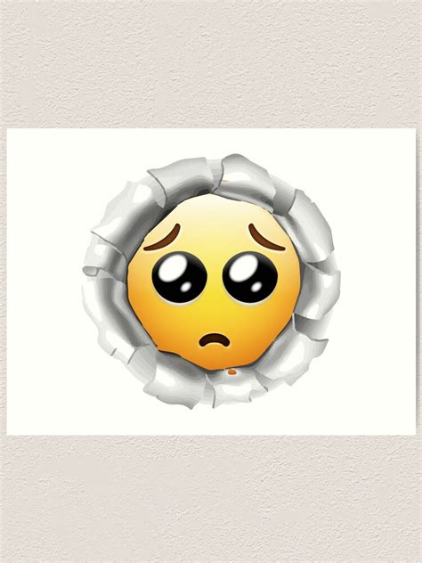 "Tear Face Emoji| Funny Emoji |Cute Emoji" Art Print for Sale by Quick ...