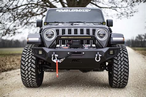 Front Winch Bumper Jeep Gladiator JT/Wrangler 4xe/Wrangler JK/Wrangler ...