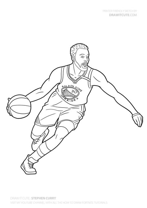 Steph Curry Coloring Pages