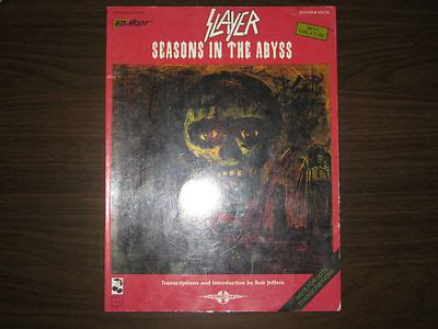 SLAYER SEASONS IN THE ABYSS GUITAR TAB BOOK | #470898095