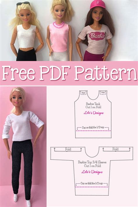 How to make 12 different style Barbie Doll Shirt | Barbie doll clothing ...