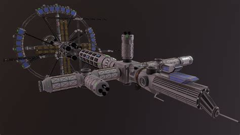 Sci-Fi Space Station - Download Free 3D model by Helindu [f6b9106 ...