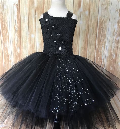 Black High Low Tutu Dress Diy Tutu Dress, Girls Tulle Skirt, Baby Tutu ...