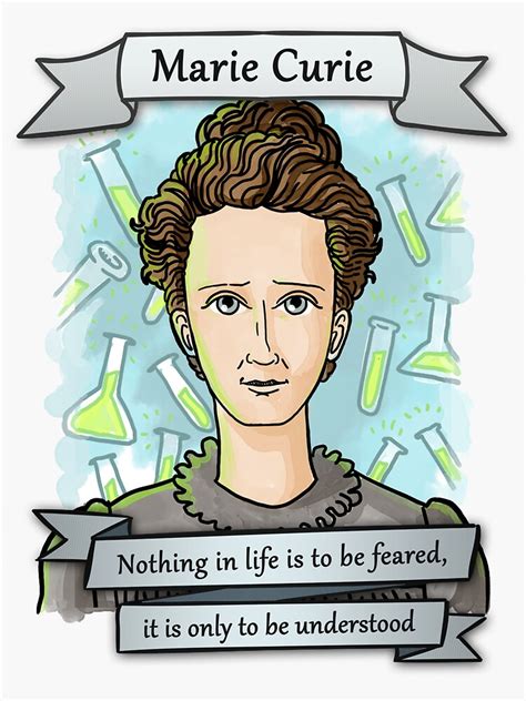 "Marie Curie" Sticker for Sale by Shecience | Marie curie, Science ...