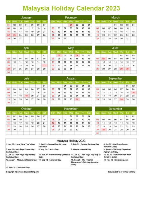 Download Free Printable 2023 Monthly Calendar With Malaysia Holidays ...