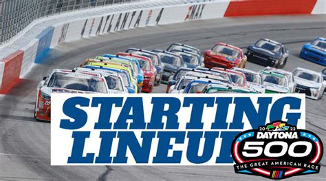 NASCAR Starting Lineup for Sunday's Daytona 500 at Daytona ...