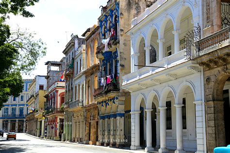 Old town in La Habana, Cuba.