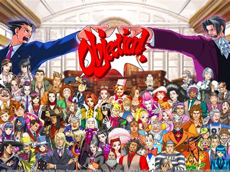 Ace Attorney group shot | Phoenix wright, Ace, Anime