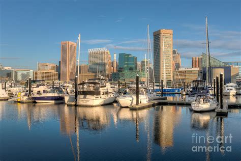 Baltimore Inner Harbor Skyline I Photograph by Clarence Holmes - Fine ...