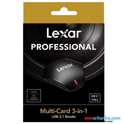 Lexar Professional Multi-Card 3-in-1 USB 3.1 Reader