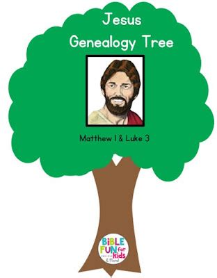 Genealogy Charts for Jesus | Bible Fun For Kids