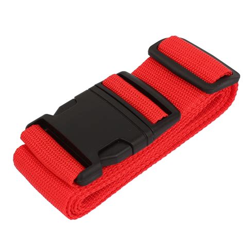 Uxcell Adjustable Travelling Luggage Suitcase Strap Band Belt Nylon Red ...