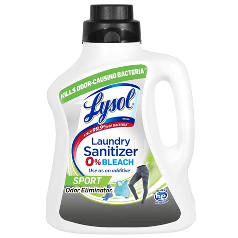 Lysol Sport Laundry Sanitizer Additive, Sanitizing Liquid for Gym ...