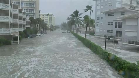 Ferocious Hurricane Ian tears across Florida ripping up trees and ...