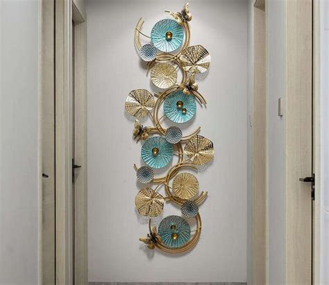 Buy Golden Teal Metal Wall Art Online in India - Wooden Street