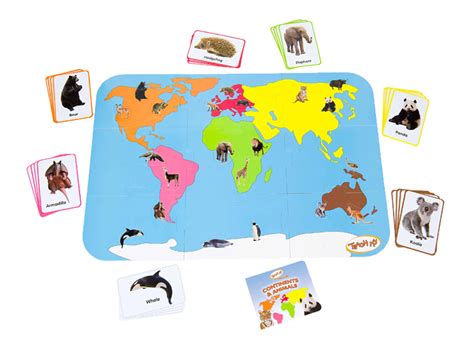 Teach My | Toddler Continents & Animals Learning Set