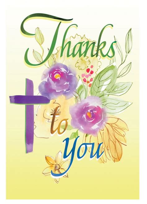 Thank You - Religious Cards - TU32 Pack of 25 4 designs